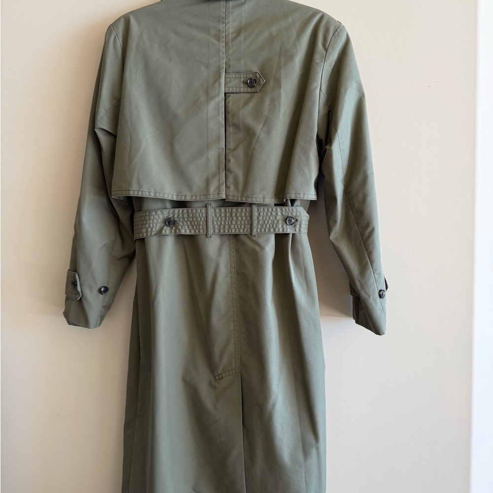 Banana Republic Sage Green Trench Coat - Picture 5 of 10